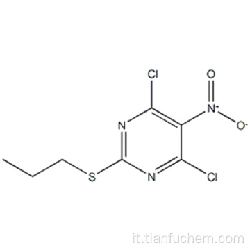 Pirimidina, 4,6-dicloro-5-nitro-2- (propiltio) - CAS 145783-14-8